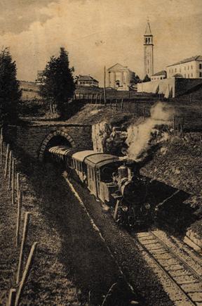 Vista della ferrovia a Cesuna